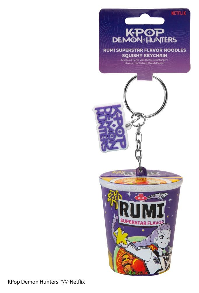Cinereplicas KPop Demon Hunters Rumi Superstar Flavor Noodles Squishy Schlüsselanhänger