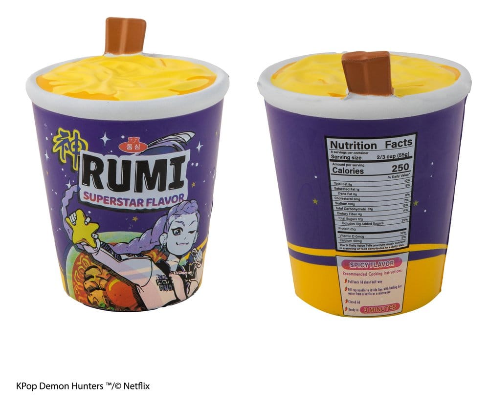 Cinereplicas KPop Demon Hunters Rumi Superstar Flavor Noodles Squishy Anti-Stress Figur