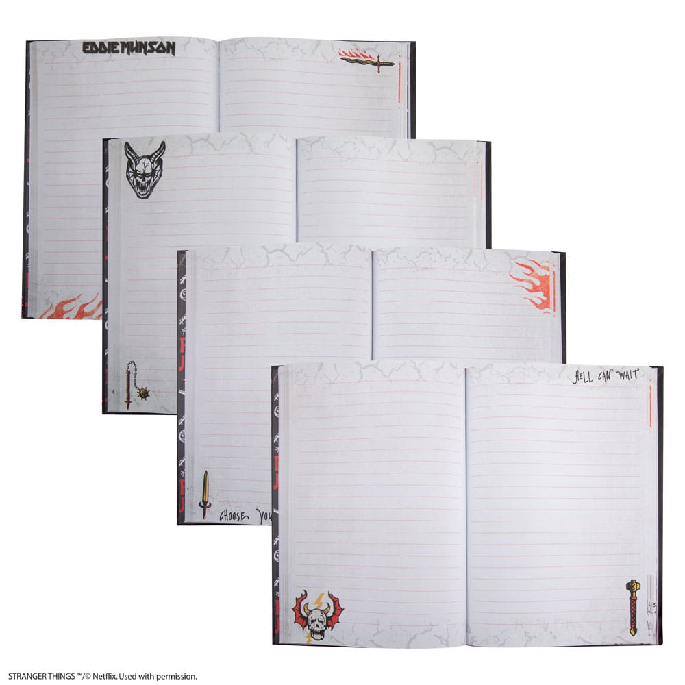 Cinereplicas Stranger Things Hell Fire Club Notizbuch