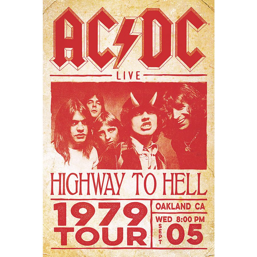 Close Up AC/DC Highway to Hell Live Tour Poster