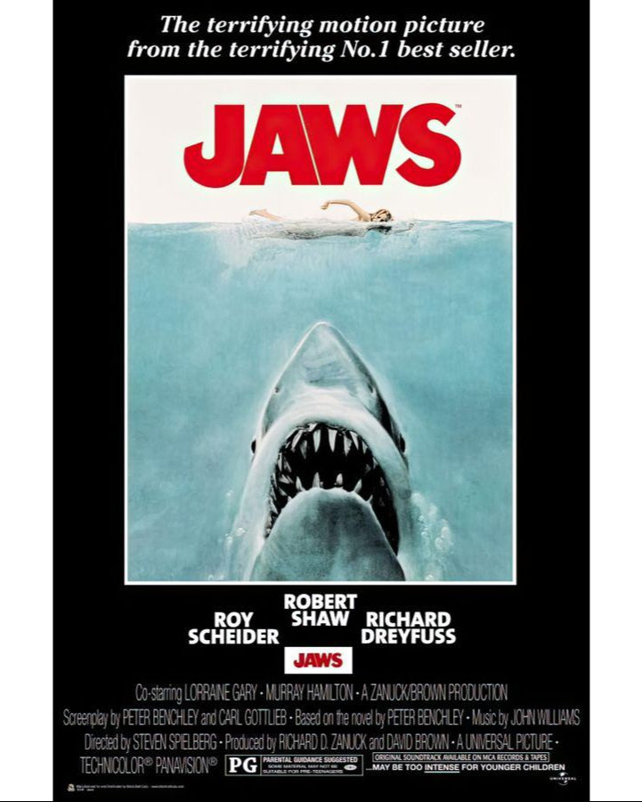 Close Up Jaws Der weiße Hai Poster