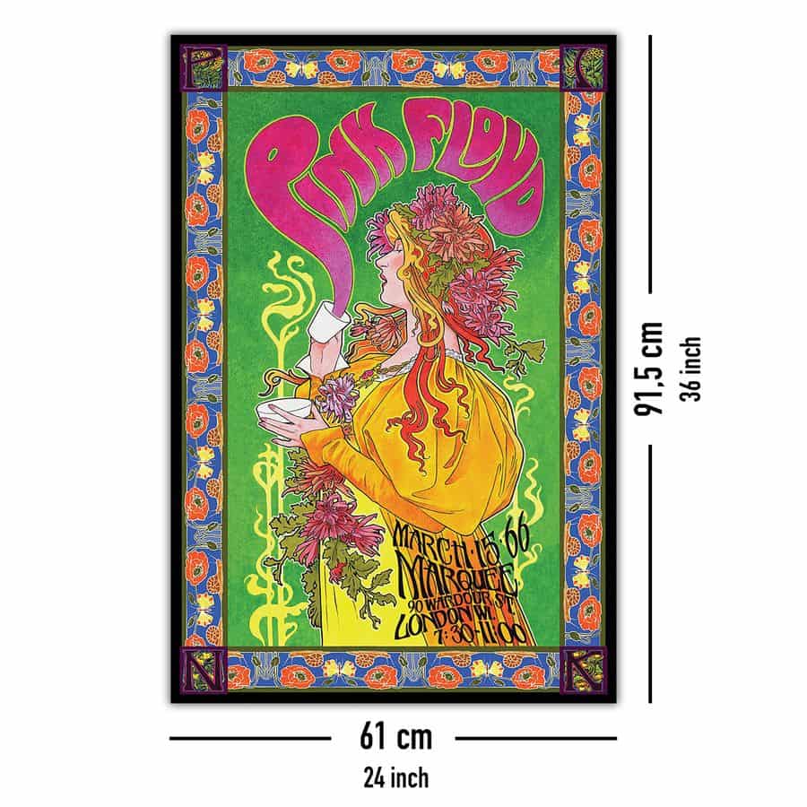 Close Up Pink Floyd - Poster Bob Masse Tourplakat