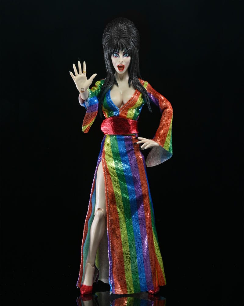 Elvira Mistress of the Dark Clothed Actionfigur Over the Rainbow Elvira 20 cm