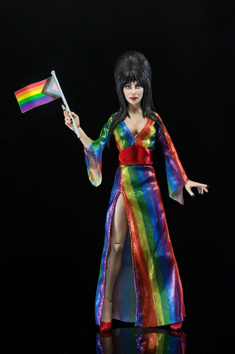 Elvira Mistress of the Dark Clothed Actionfigur Over the Rainbow Elvira 20 cm