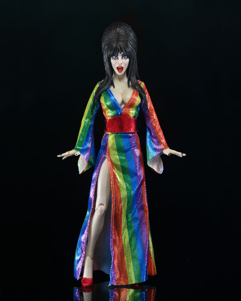 Elvira Mistress of the Dark Clothed Actionfigur Over the Rainbow Elvira 20 cm