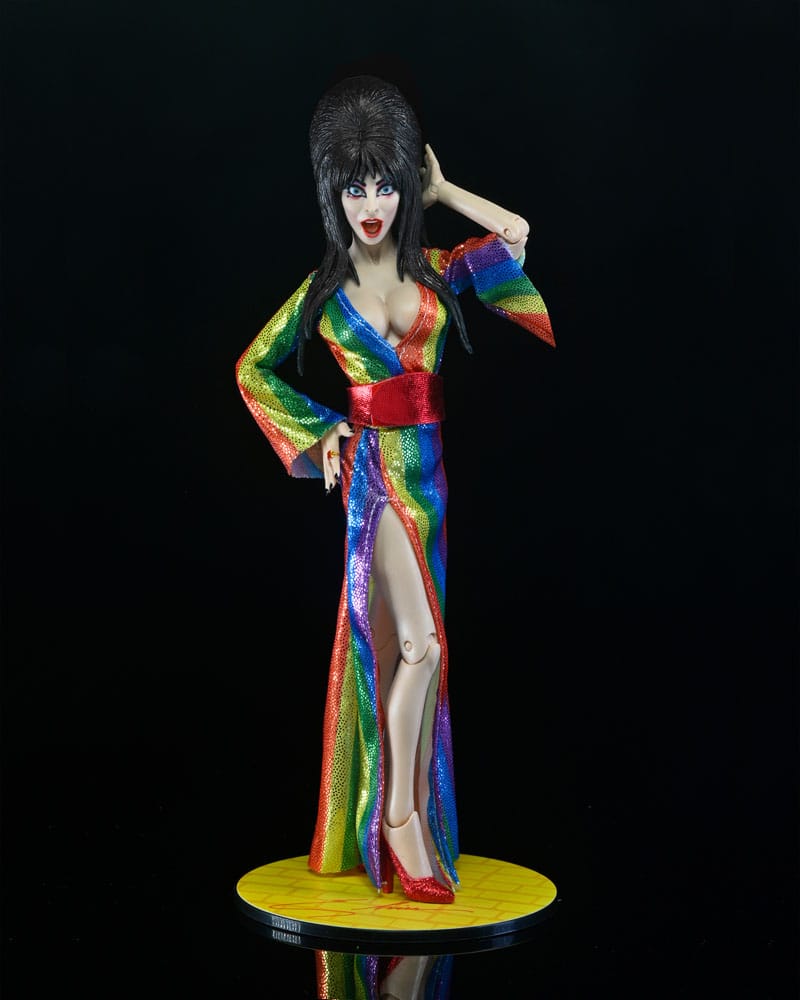 Elvira Mistress of the Dark Clothed Actionfigur Over the Rainbow Elvira 20 cm
