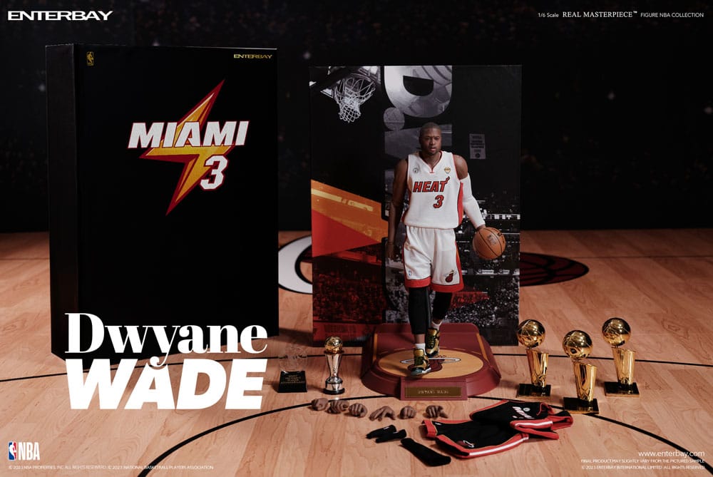 Enterbay NBA Collection Real Masterpiece Actionfigur 1/6 Dwyane Wade 30 cm