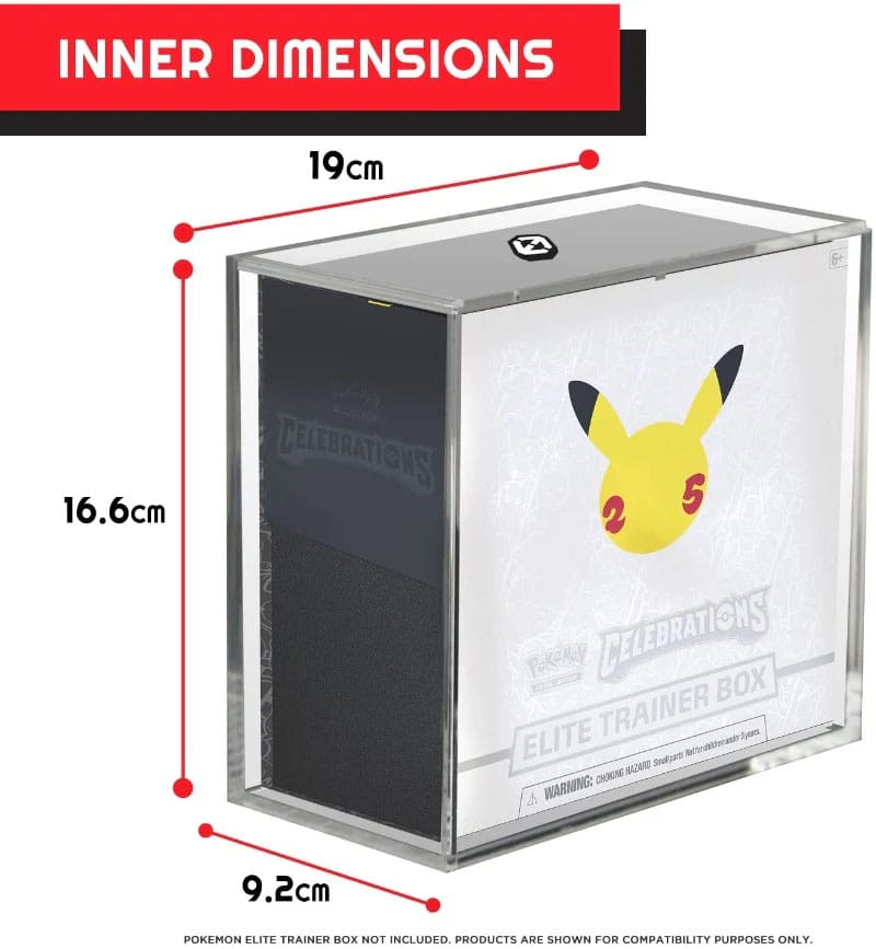 Evoretro Evoretro Acryl Display Case für Booster Boxen Ver. 2 With Sliding Lid