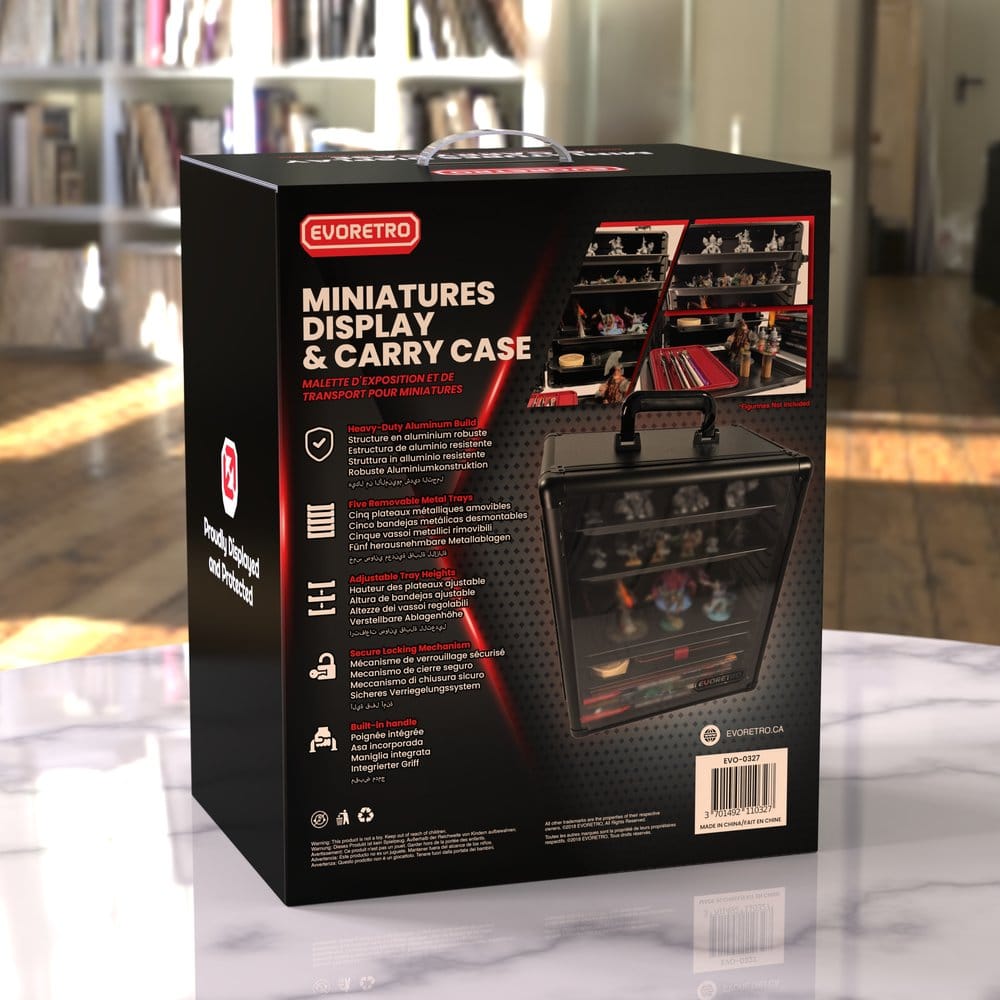 Evoretro Evoretro Display- und Transportkoffer für Sammlerfiguren und Modelle