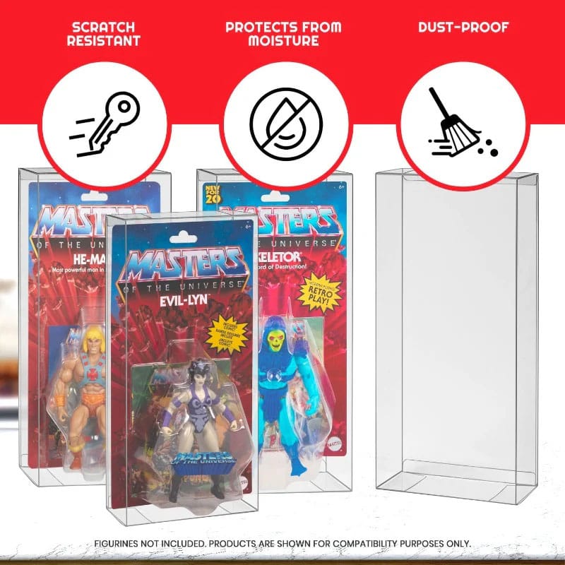 Evoretro Masters of the Universe Origins Power Posing (Carded) Box PET 10er-Pack für Figuren