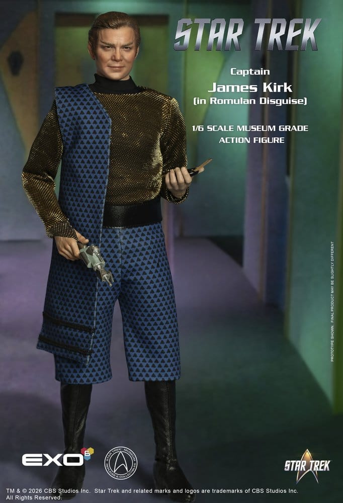 EXO-6 Raumschiff Enterprise Captain James T. Kirk Romulan Disguise 1/6 Actionfigur