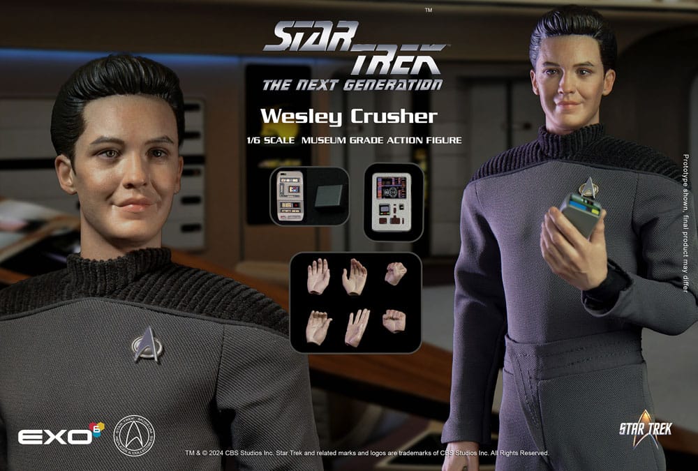 EXO-6 Raumschiff Enterprise Das nächste Jahrhundert Wesley Crusher 1/6 Actionfigur