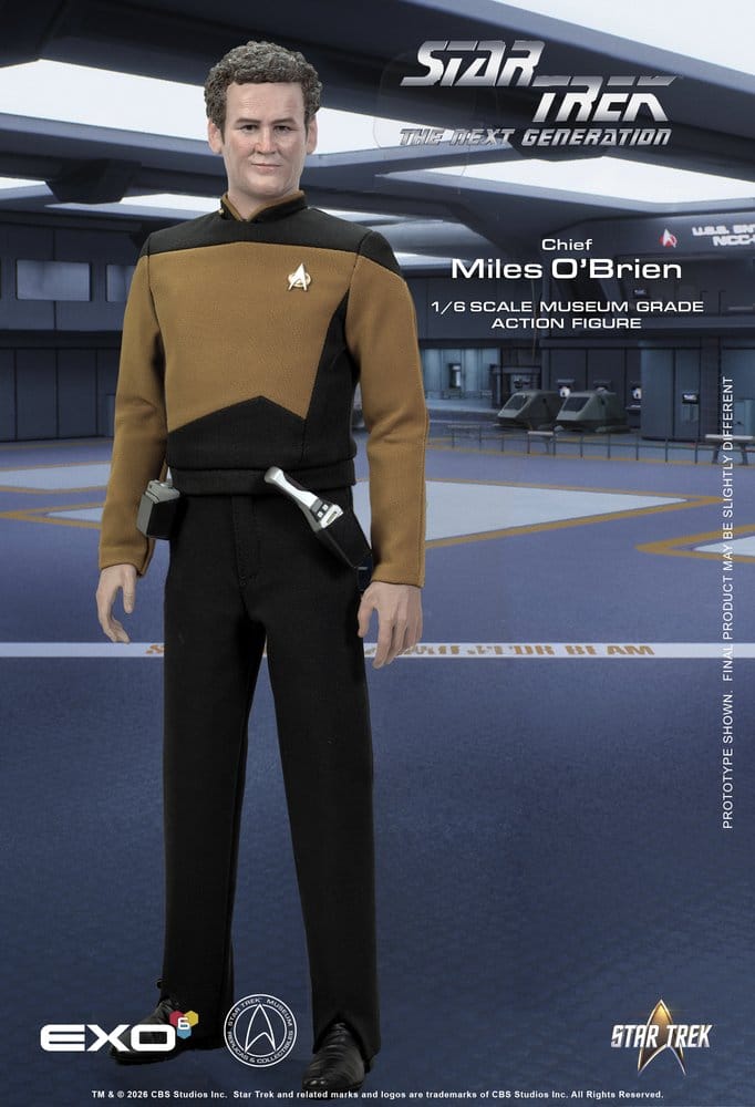 EXO-6 Star Trek Das nächste Jahrhundert Chief Miles O’Brien Essential Version 1/6 Actionfigur