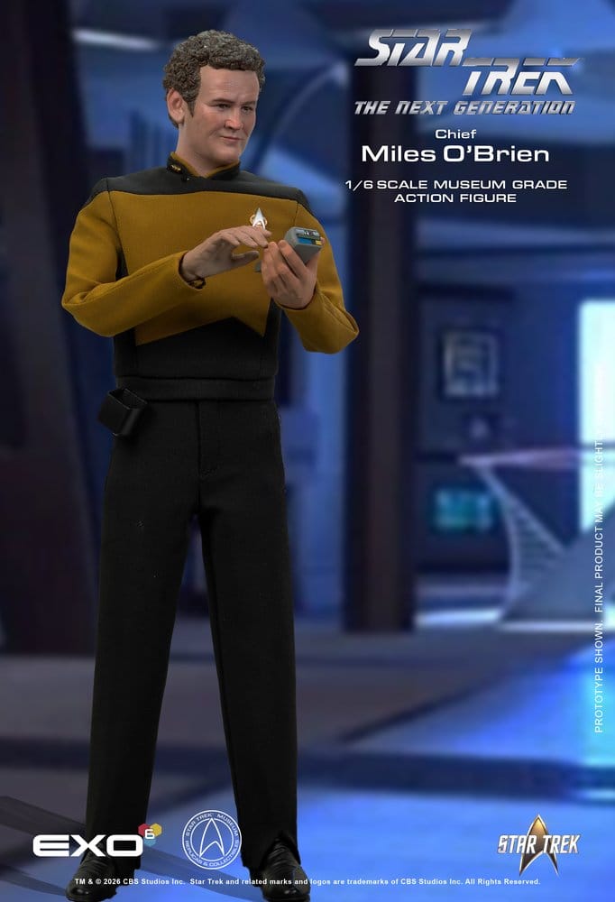 EXO-6 Star Trek Das nächste Jahrhundert Chief Miles O’Brien Essential Version 1/6 Actionfigur