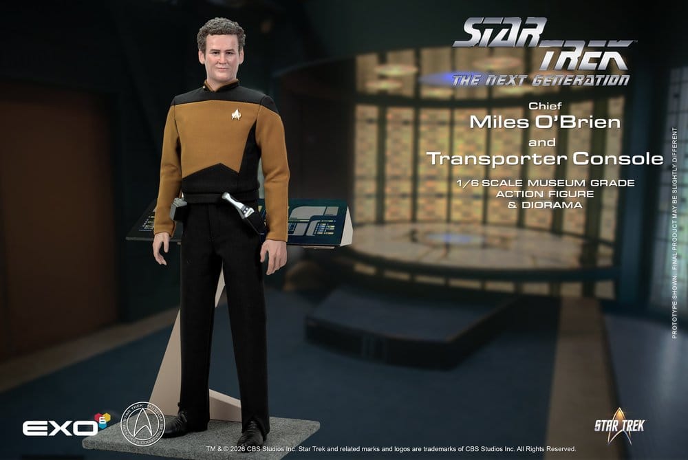 EXO-6 Star Trek Das nächste Jahrhundert Chief Miles O’Brien with Transporter Console 1/6 Actionfigur