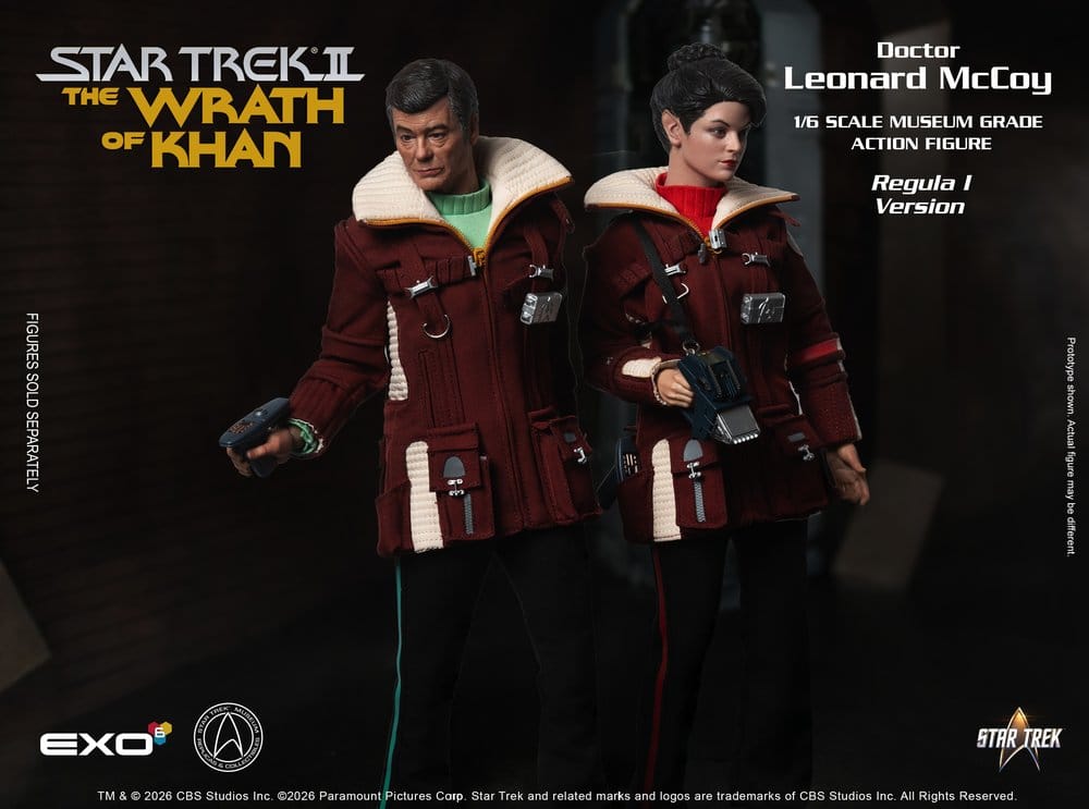 EXO-6 Star Trek II Der Zorn des Khan Dr. Leonard McCoy Regula I Version 1/6 Actionfigur