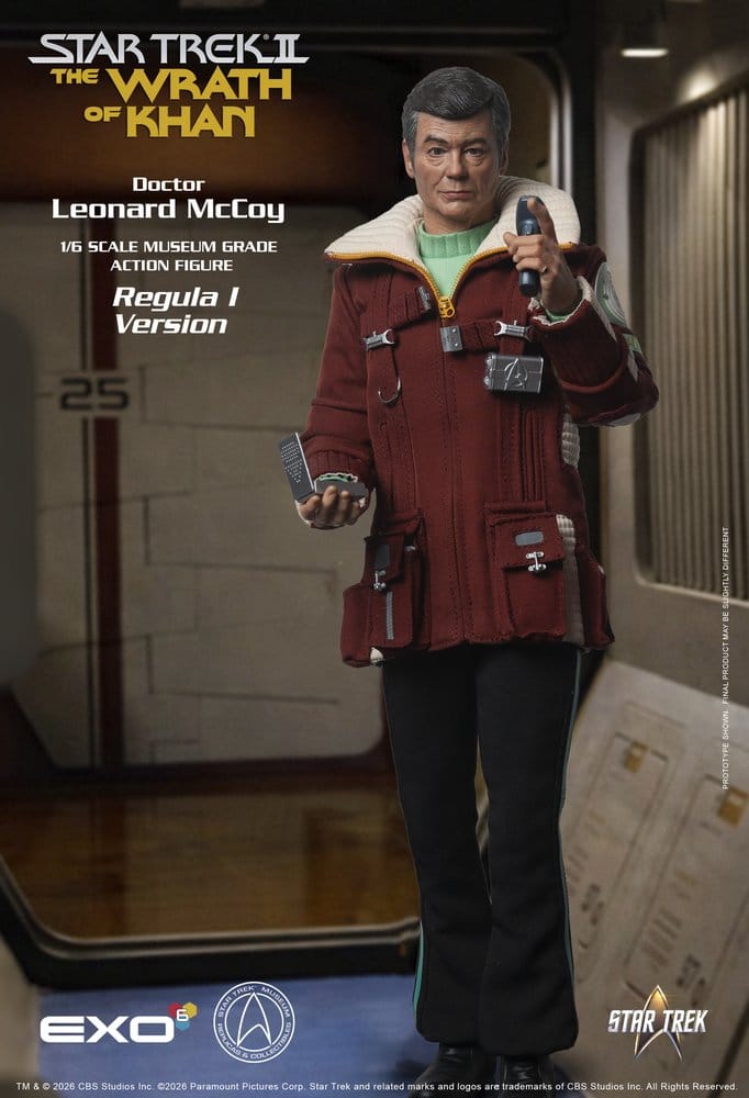 EXO-6 Star Trek II Der Zorn des Khan Dr. Leonard McCoy Regula I Version 1/6 Actionfigur