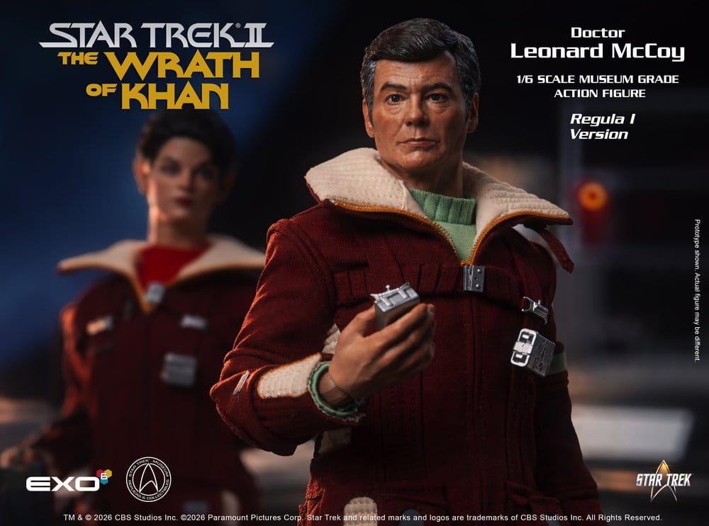EXO-6 Star Trek II Der Zorn des Khan Dr. Leonard McCoy Regula I Version 1/6 Actionfigur