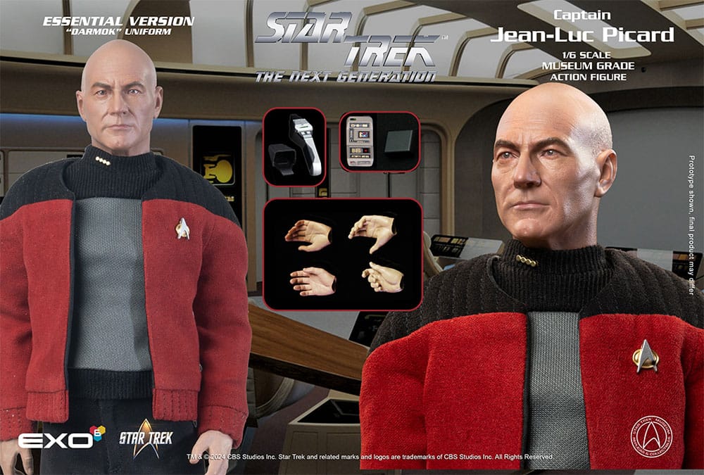 EXO-6 Star Trek The Next Generation Captain Jean-Luc Picard (Essential Darmok Uniform) 1/6 Actionfigur