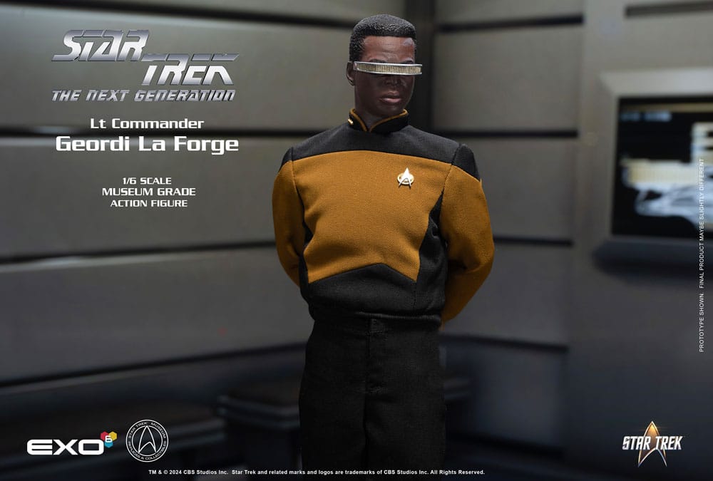 EXO-6 Star Trek The Next Generation Lt. Commander Geordi La Forge (Essentials Version) 1/6 Actionfigur