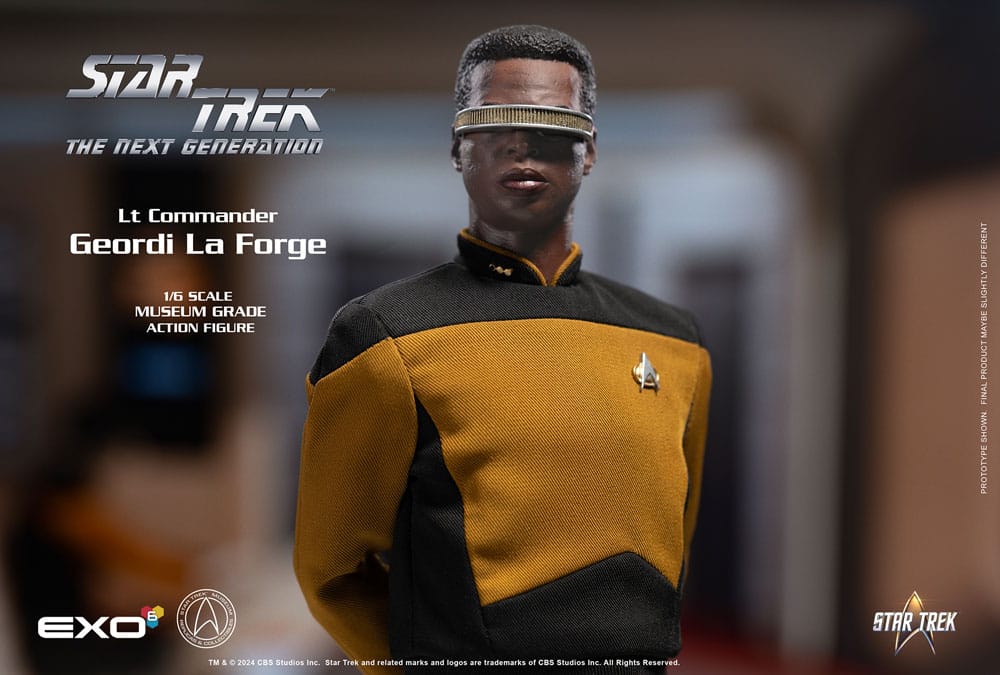 EXO-6 Star Trek The Next Generation Lt. Commander Geordi La Forge (Essentials Version) 1/6 Actionfigur