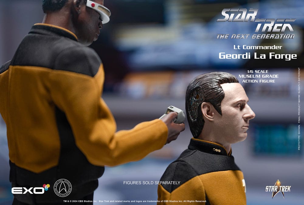 EXO-6 Star Trek The Next Generation Lt. Commander Geordi La Forge (Essentials Version) 1/6 Actionfigur