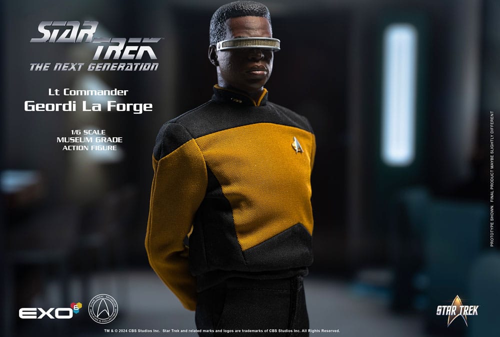 EXO-6 Star Trek The Next Generation Lt. Commander Geordi La Forge (Essentials Version) 1/6 Actionfigur