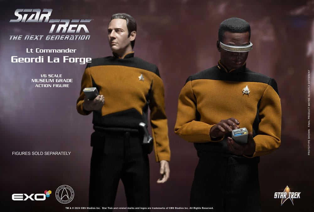 EXO-6 Star Trek The Next Generation Lt. Commander Geordi La Forge (Essentials Version) 1/6 Actionfigur