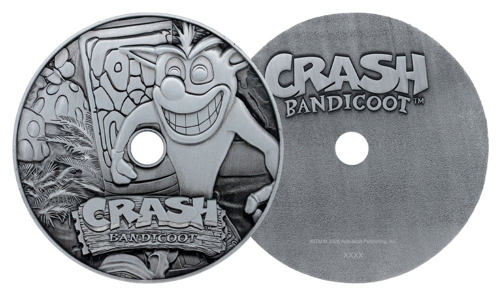 FaNaTtik Crash Bandicoot Metal CD-ROM Collectible Limited Edition Replik