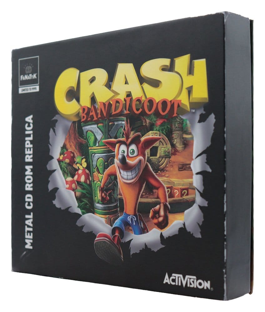 FaNaTtik Crash Bandicoot Metal CD-ROM Collectible Limited Edition Replik