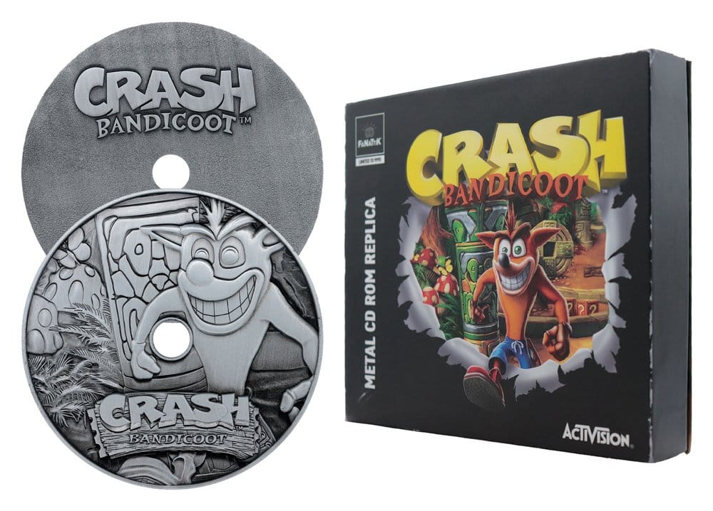 FaNaTtik Crash Bandicoot Metal CD-ROM Collectible Limited Edition Replik