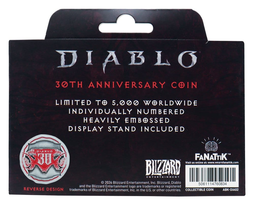 FaNaTtik Diablo 30th Anniversary Limited Edition Sammelmünze