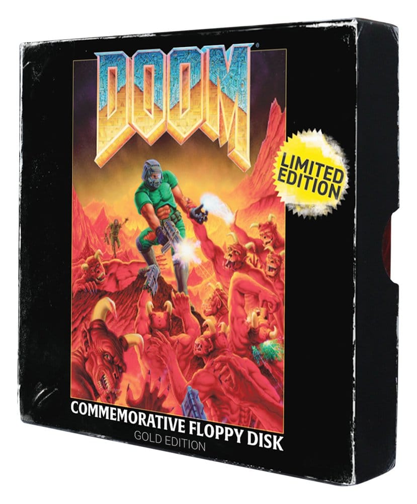 FaNaTtik Doom Floppy Disk Gold Plated Limited Edition Replik