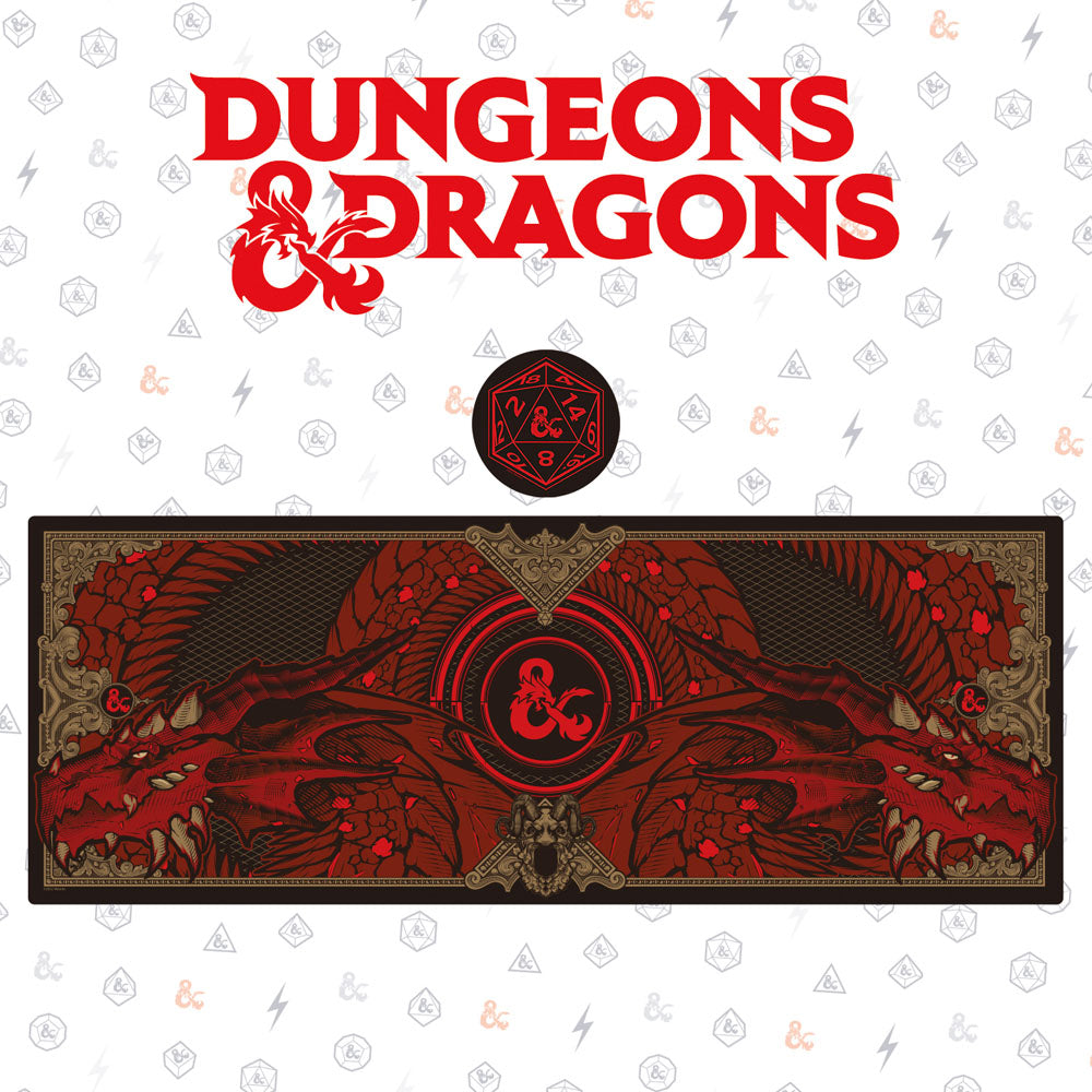 FaNaTtik Dungeons & Dragons Graphic Schreibtischunterlage & Untersetzer Set