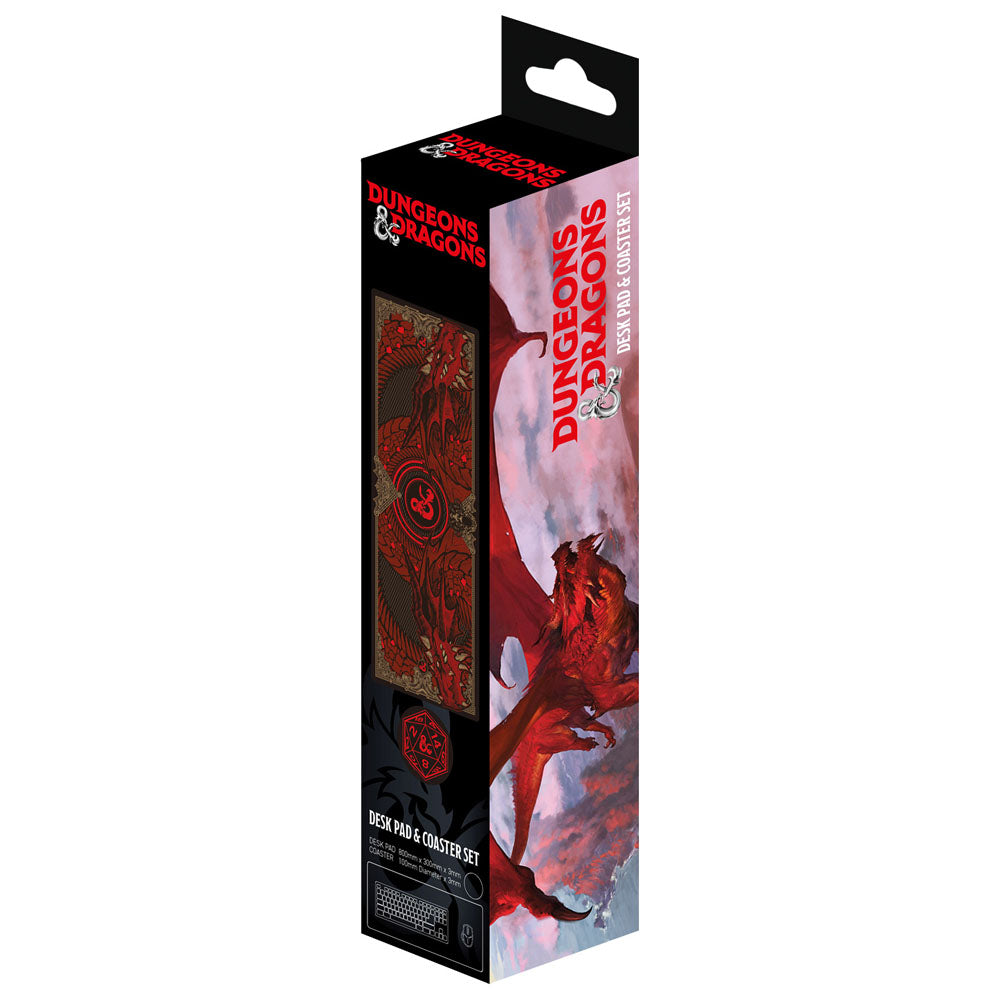 FaNaTtik Dungeons & Dragons Graphic Schreibtischunterlage & Untersetzer Set