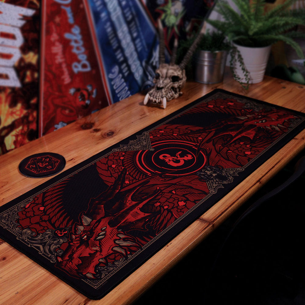 FaNaTtik Dungeons & Dragons Graphic Schreibtischunterlage & Untersetzer Set