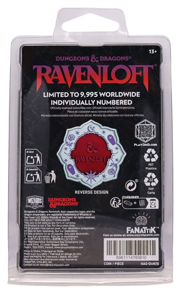 FaNaTtik Dungeons & Dragons Ravenloft Limited Edition Sammelmünze