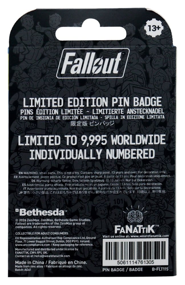 FaNaTtik Fallout Vault Door 111 Limited Edition Hinged Ansteck-Pin