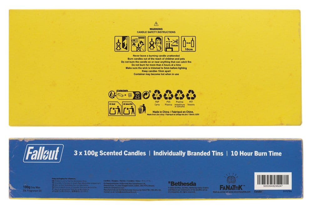 FaNaTtik Fallout Vault Dweller’s 3er-Pack Duftkerzen