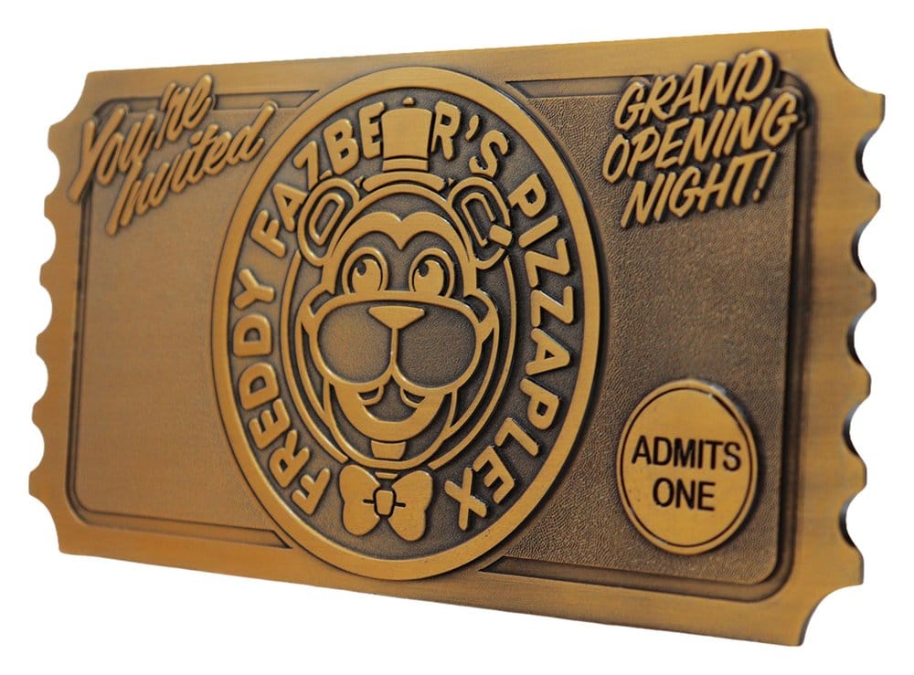 FaNaTtik Five Nights at Freddy’s Pizzaplex Opening Night Ticket Limited Edition Replik