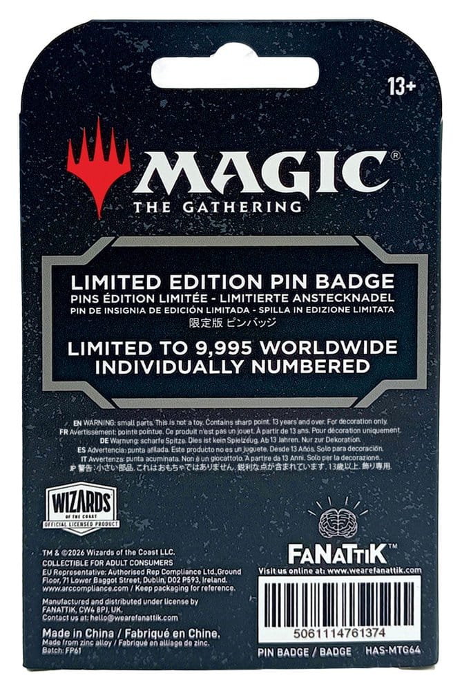 FaNaTtik Magic The Gathering Planeswalker Limited Edition Ansteck-Pin