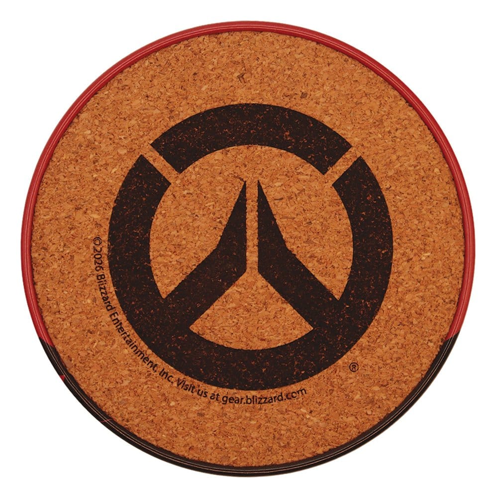 FaNaTtik Overwatch 4er-Pack Bedrucktes Metall Untersetzer