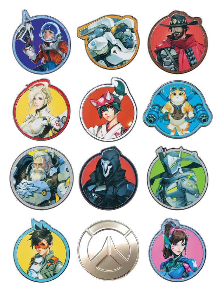 FaNaTtik Overwatch Mystery Ansteck-Pins Blind Box Sortiment (12)