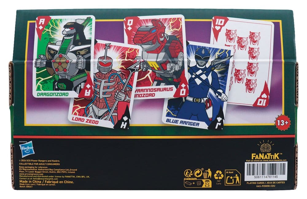 FaNaTtik Power Rangers Display (12) Spielkarten