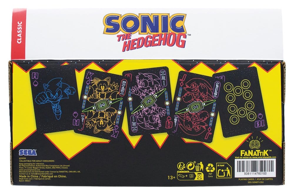 FaNaTtik Sonic the Hedgehog Display (12 Packs) Spielkarten