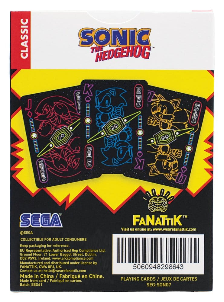 FaNaTtik Sonic the Hedgehog Display (12 Packs) Spielkarten