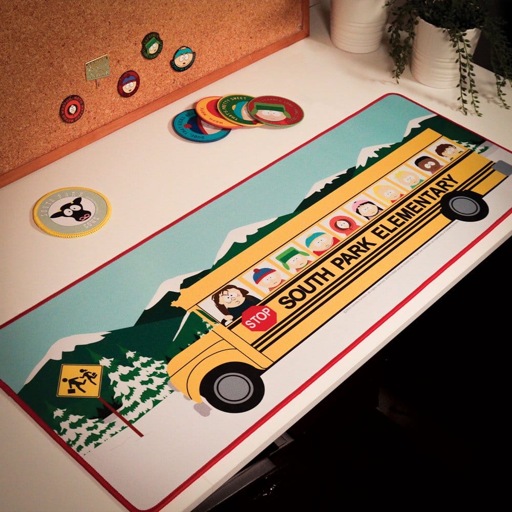 FaNaTtik South Park Elementary School Bus Schreibtischunterlage & Untersetzer
