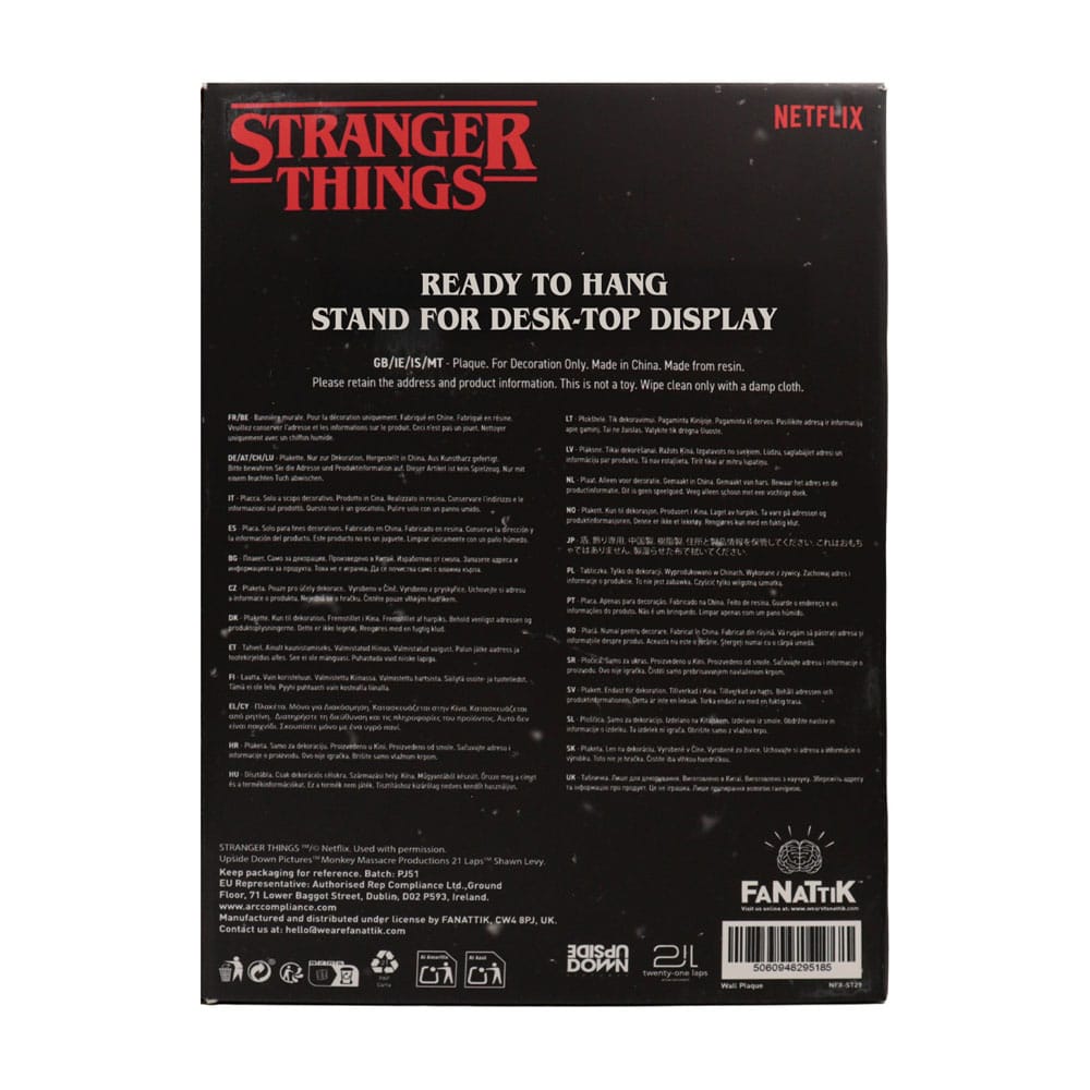 FaNaTtik Stranger Things Creel House Stained Glass Window Resinschild