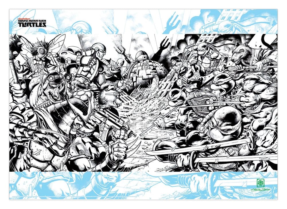 FaNaTtik Teenage Mutant Ninja Turtles Comic Limited Edition Kunstdruck