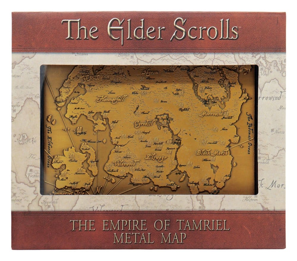 FaNaTtik The Elder Scrolls Metal Map Of Tamriel Limited Edition Replik
